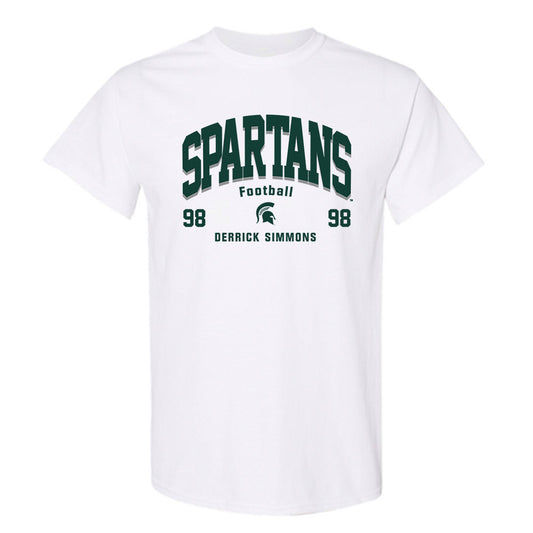 Michigan State - NCAA Football : Derrick Simmons - Classic Fashion Shersey T-Shirt-0