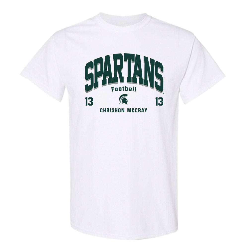 Michigan State - NCAA Football : Chrishon McCray - Classic Fashion Shersey T-Shirt-0