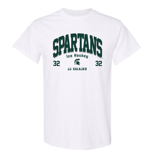 Michigan State - NCAA Men's Ice Hockey : Jj Salajko - Classic Fashion Shersey T-Shirt-0