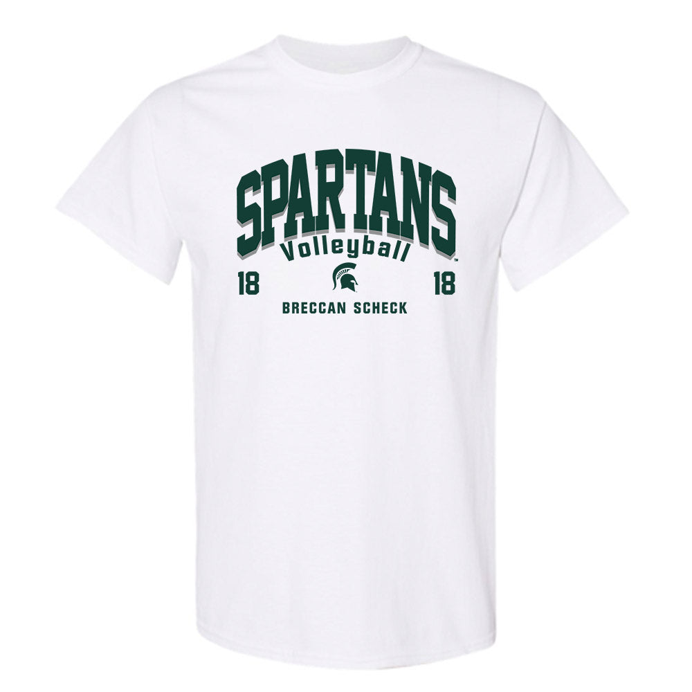 Michigan State - NCAA Women's Volleyball : Breccan Scheck - Classic Fashion Shersey T-Shirt-0