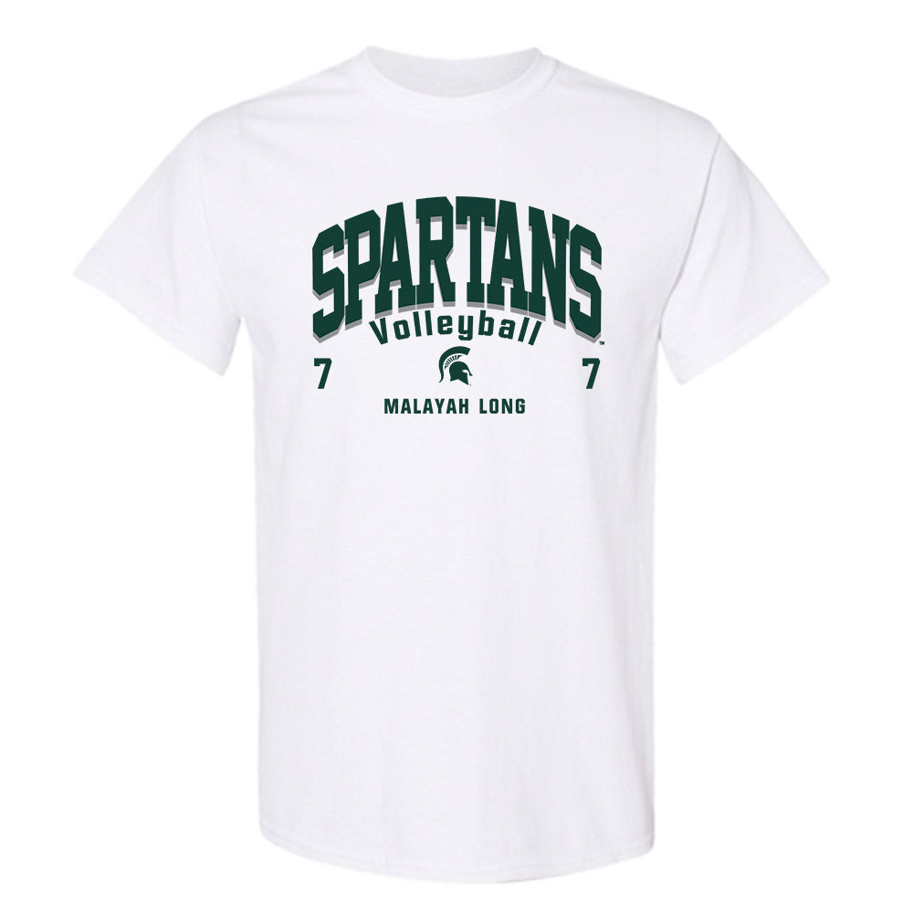 Michigan State - NCAA Women's Volleyball : Malayah Long - Classic Fashion Shersey T-Shirt-0
