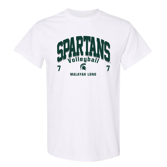 Michigan State - NCAA Women's Volleyball : Malayah Long - Classic Fashion Shersey T-Shirt-0