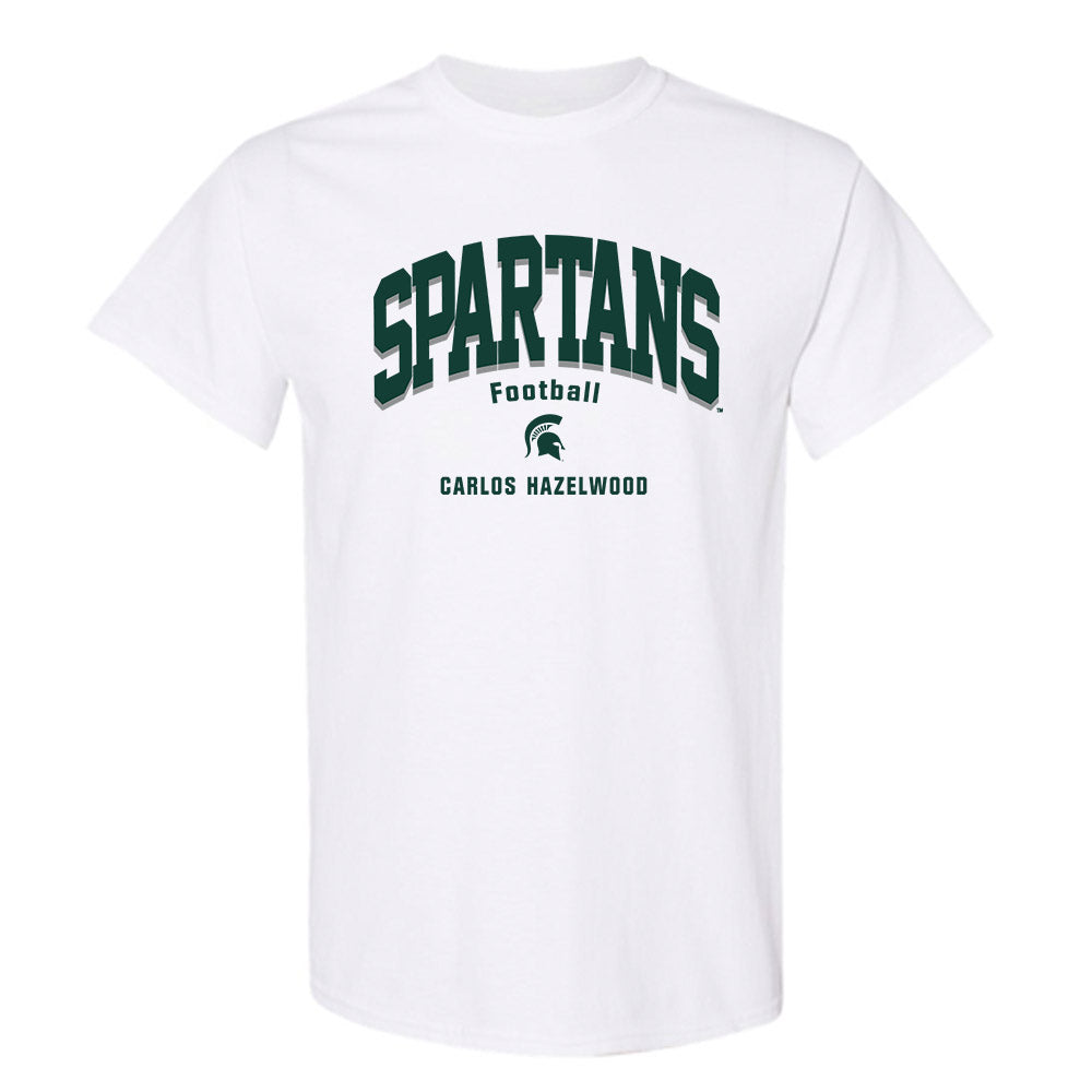 Michigan State - NCAA Football : Carlos Hazelwood - Classic Fashion Shersey T-Shirt-0