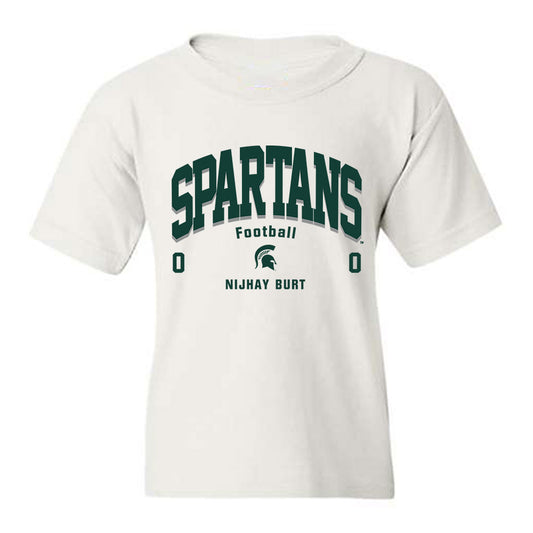 Michigan State - NCAA Football : Nijhay Burt - Classic Fashion Shersey Youth T-Shirt-0