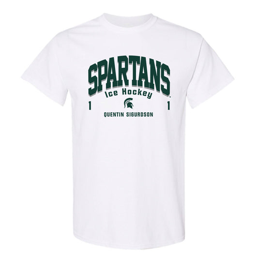 Michigan State - NCAA Men's Ice Hockey : Quentin Sigurdson - Classic Fashion Shersey T-Shirt-0