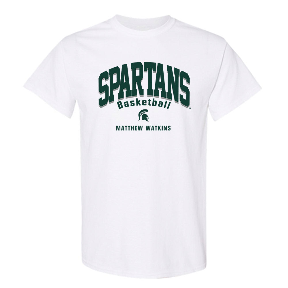 Michigan State - NCAA Men's Basketball : Matthew Watkins - Classic Fashion Shersey T-Shirt-0