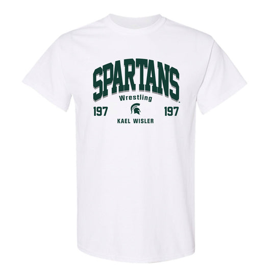 Michigan State - NCAA Wrestling : Kael Wisler - Classic Fashion Shersey T-Shirt-0