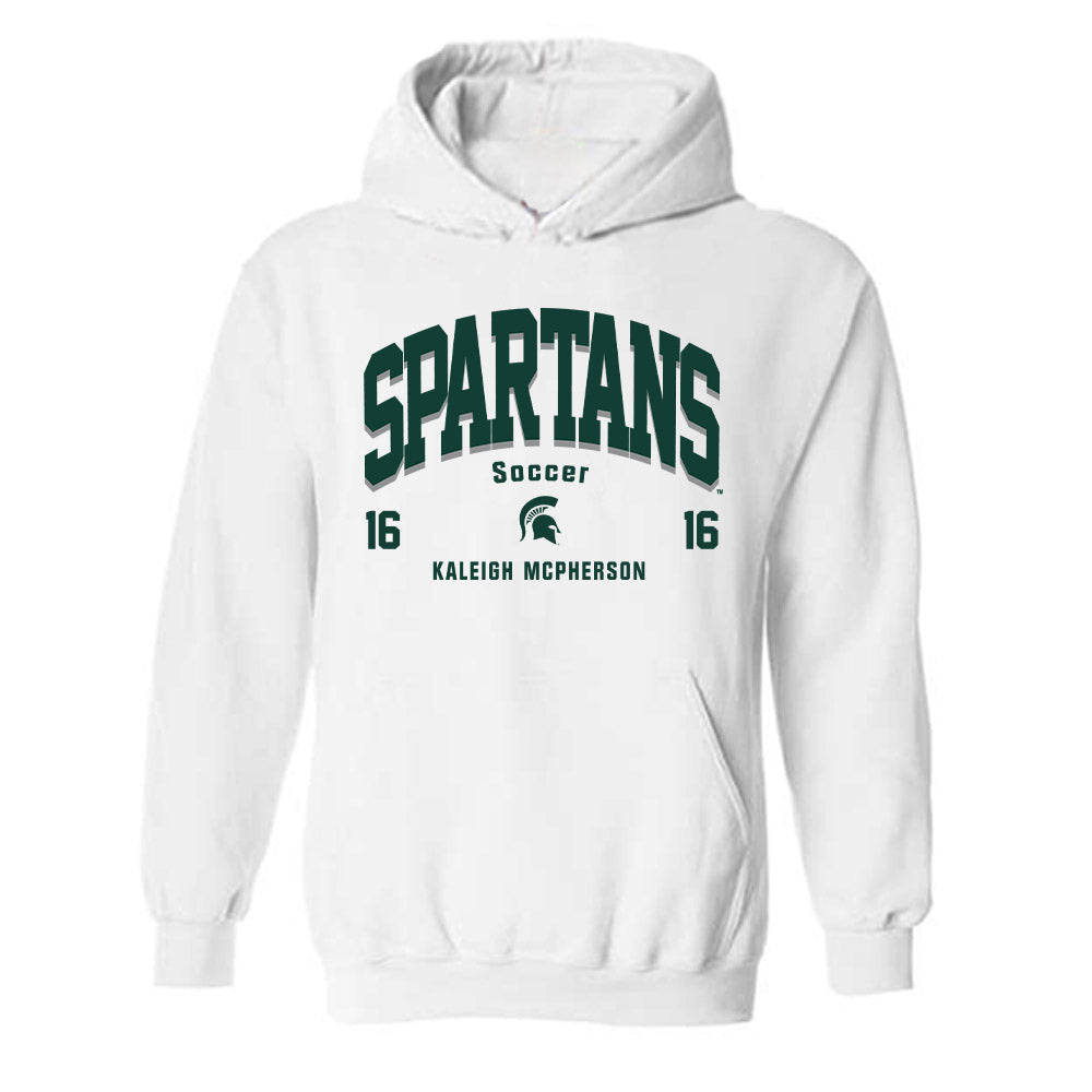 Michigan State - NCAA Women's Soccer : Kaleigh Mcpherson - Classic Fashion Shersey Hooded Sweatshirt-0