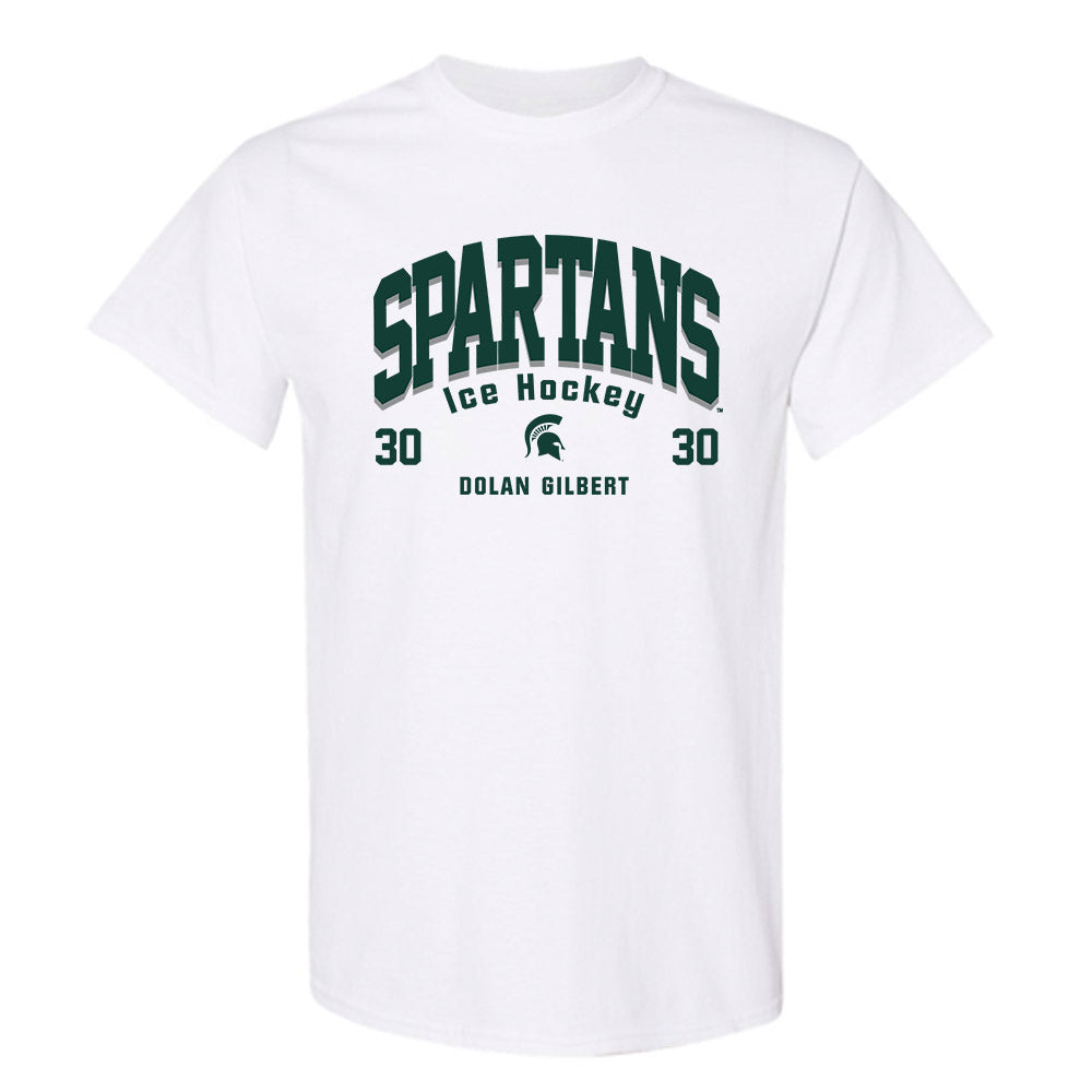 Michigan State - NCAA Men's Ice Hockey : Dolan Gilbert - Classic Fashion Shersey T-Shirt-0