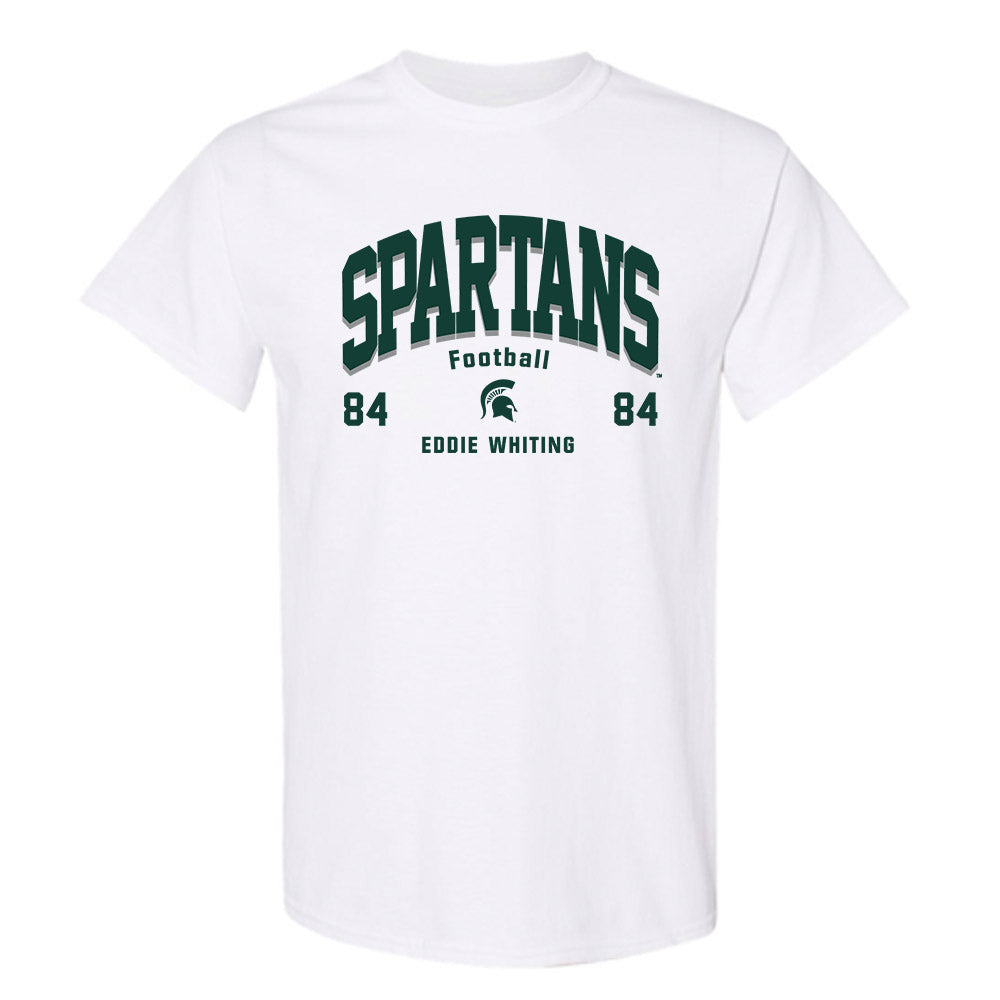 Michigan State - NCAA Football : Eddie Whiting - Classic Fashion Shersey T-Shirt-0