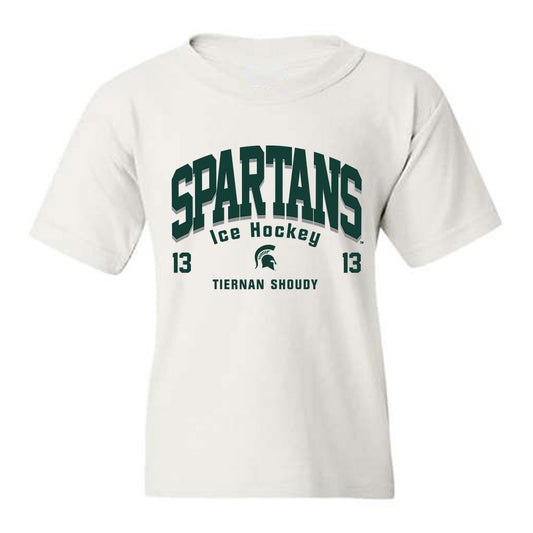 Michigan State - NCAA Men's Ice Hockey : Tiernan Shoudy - Classic Fashion Shersey Youth T-Shirt-0