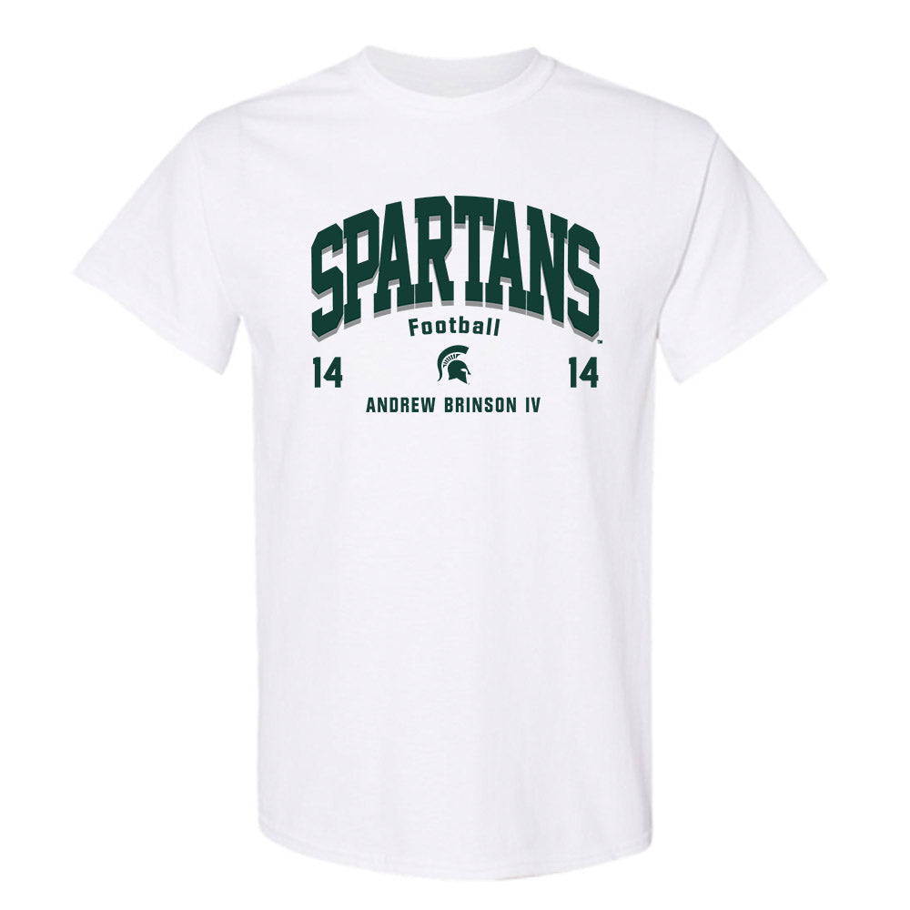 Michigan State - NCAA Football : Andrew Brinson IV - Classic Fashion Shersey T-Shirt-0