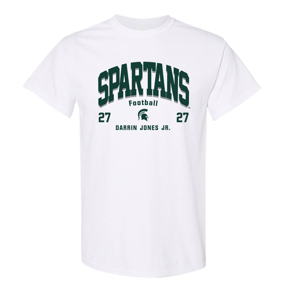 Michigan State - NCAA Football : Darrin Jones Jr. - Classic Fashion Shersey T-Shirt-0