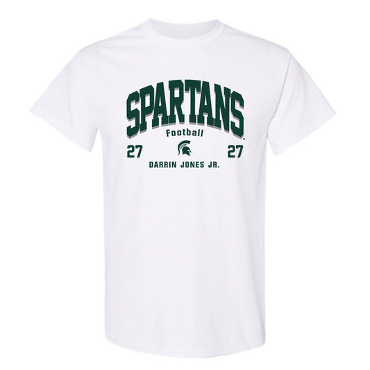 Michigan State - NCAA Football : Darrin Jones Jr. - Classic Fashion Shersey T-Shirt-0