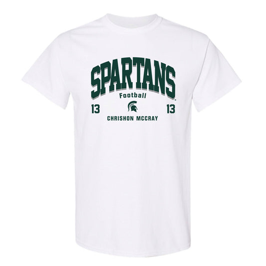 Michigan State - NCAA Football : Chrishon McCray - Classic Fashion Shersey T-Shirt-0