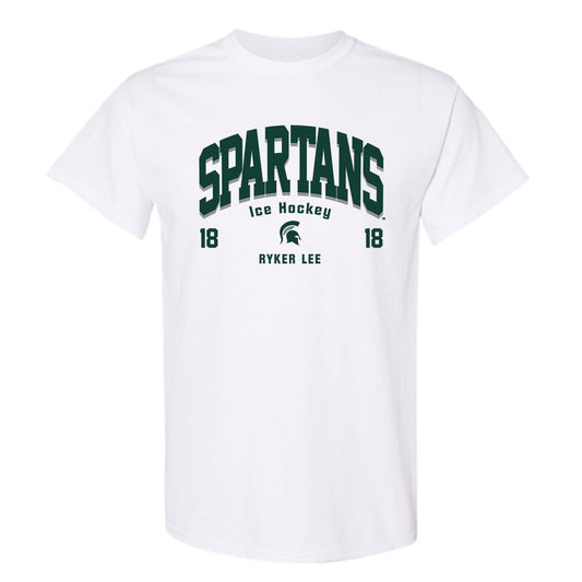 Michigan State - NCAA Men's Ice Hockey : Ryker Lee - Classic Fashion Shersey T-Shirt-0