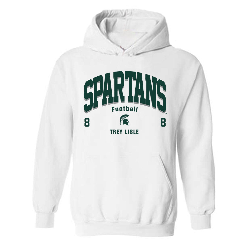 Michigan State - NCAA Football : Trey Lisle - Classic Fashion Shersey Hooded Sweatshirt-0