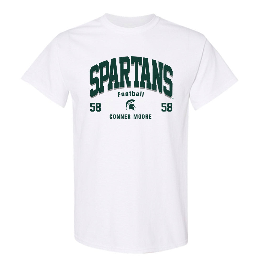 Michigan State - NCAA Football : Conner Moore - Classic Fashion Shersey T-Shirt-0