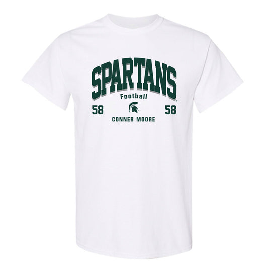 Michigan State - NCAA Football : Conner Moore - Classic Fashion Shersey T-Shirt-0