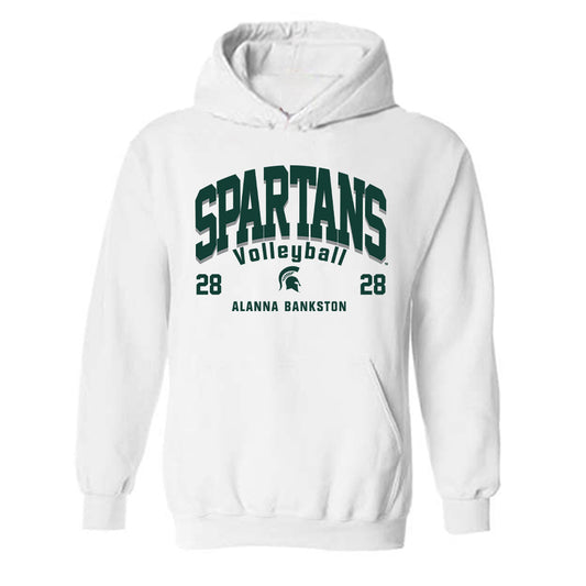 Michigan State - NCAA Women's Volleyball : Alanna Bankston - Classic Fashion Shersey Hooded Sweatshirt-0
