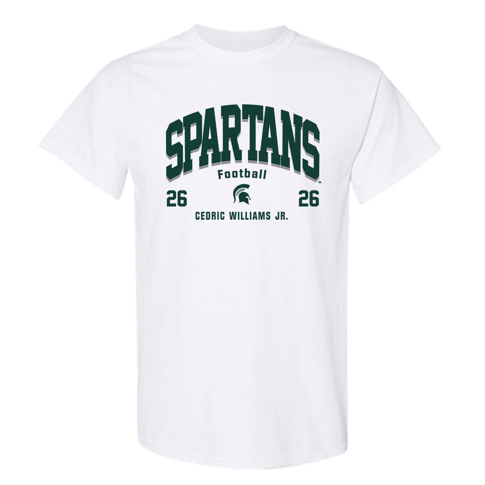 Michigan State - NCAA Football : Cedric Williams Jr. - Classic Fashion Shersey T-Shirt-0