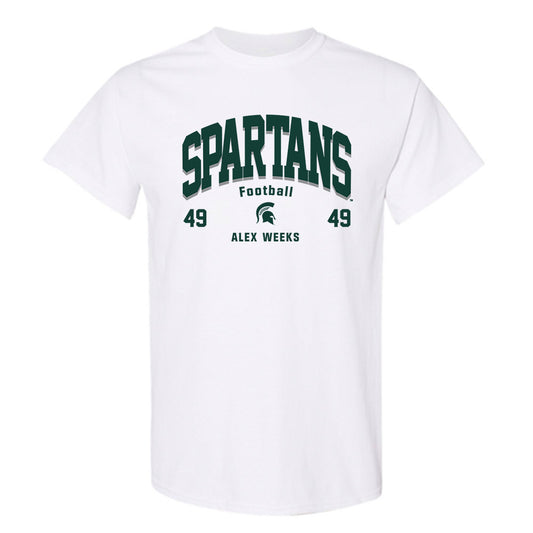 Michigan State - NCAA Football : Alex Weeks - Classic Fashion Shersey T-Shirt-0