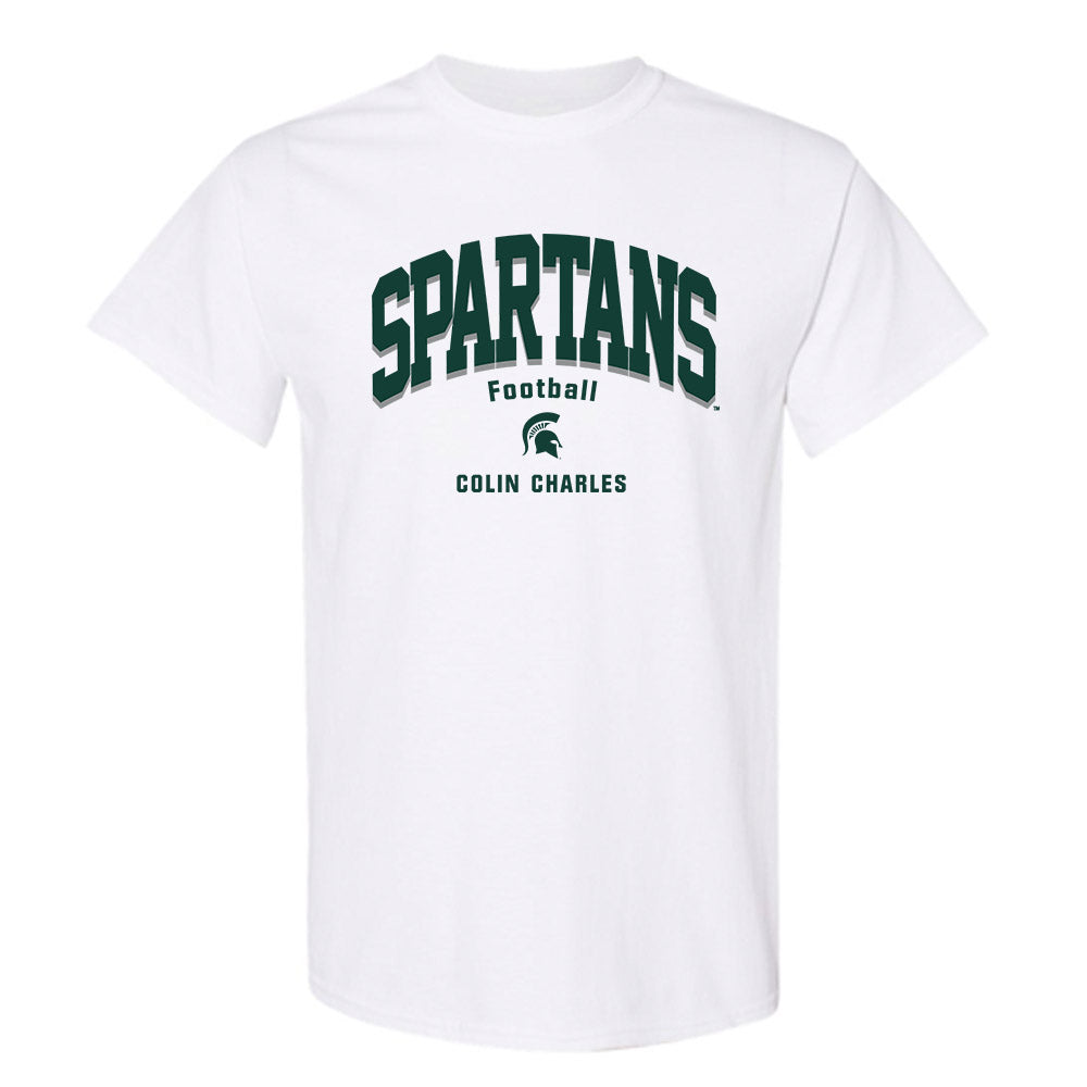 Michigan State - NCAA Football : Colin Charles - Classic Fashion Shersey T-Shirt-0