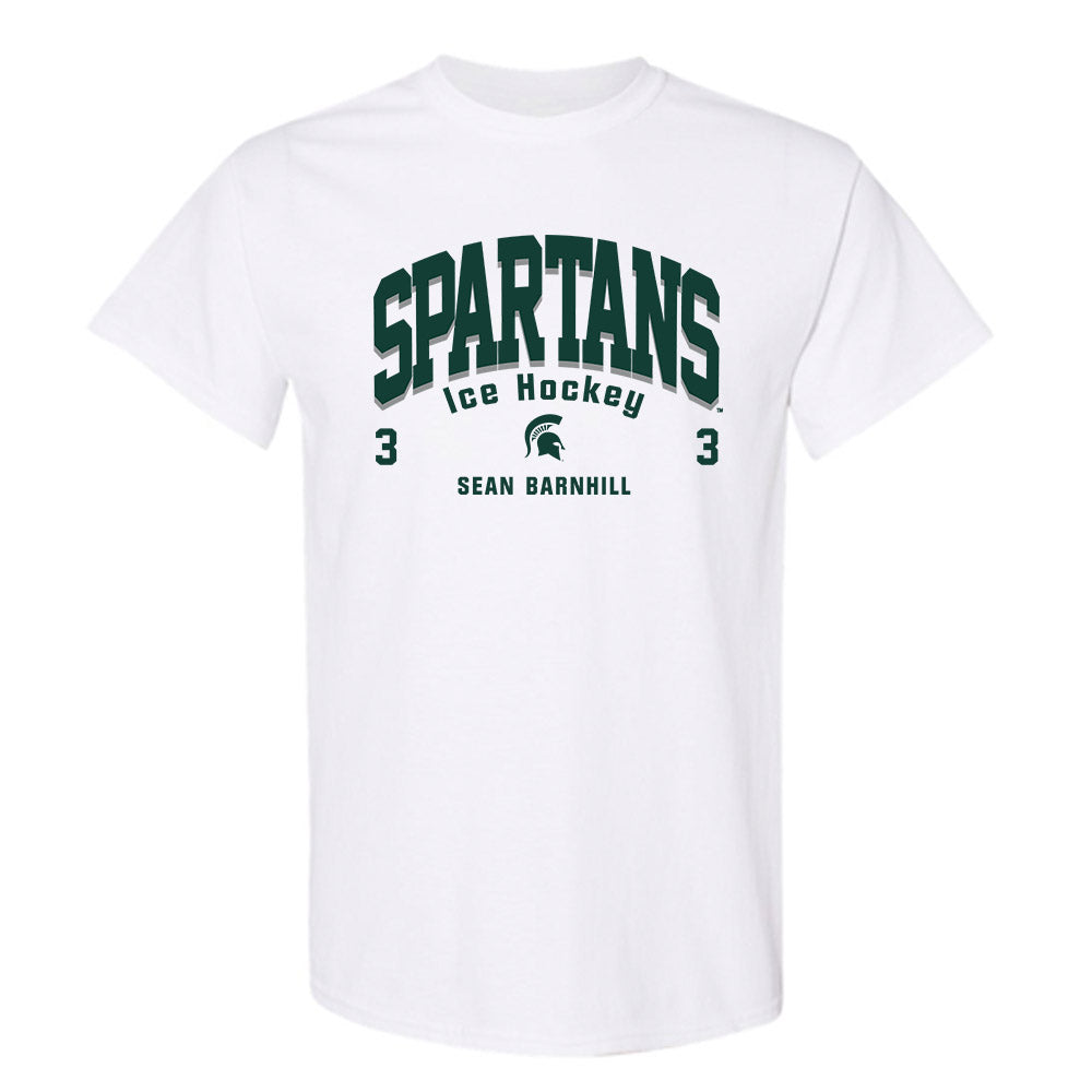 Michigan State - NCAA Men's Ice Hockey : Sean Barnhill - Classic Fashion Shersey T-Shirt-0