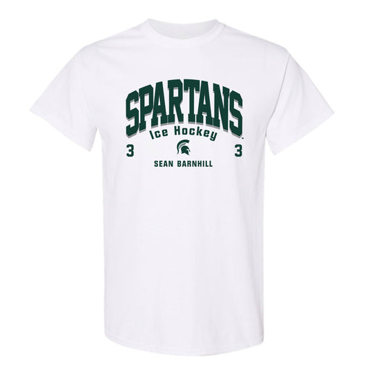 Michigan State - NCAA Men's Ice Hockey : Sean Barnhill - Classic Fashion Shersey T-Shirt-0
