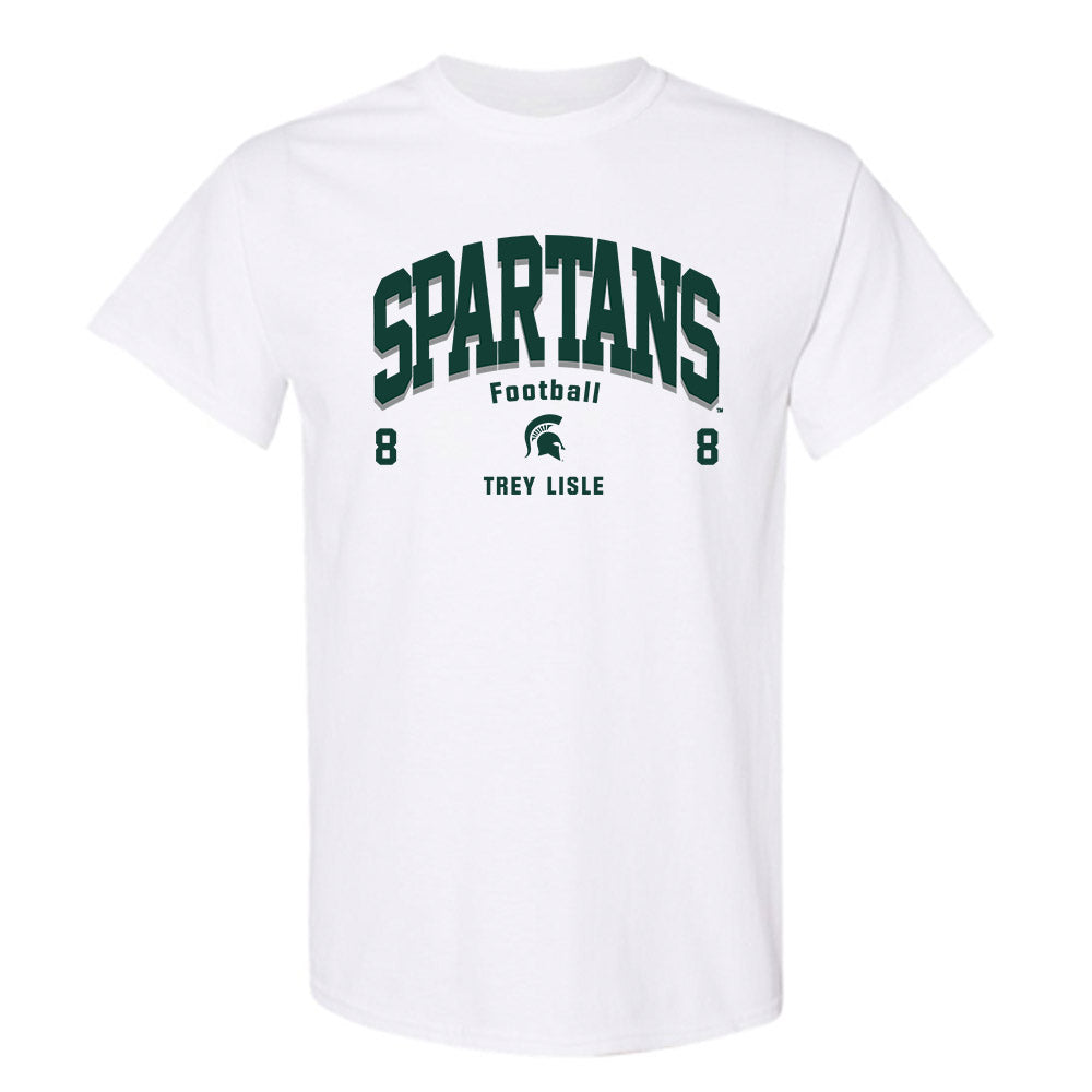 Michigan State - NCAA Football : Trey Lisle - Classic Fashion Shersey T-Shirt-0