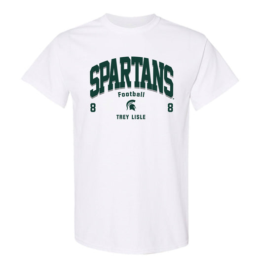Michigan State - NCAA Football : Trey Lisle - Classic Fashion Shersey T-Shirt-0