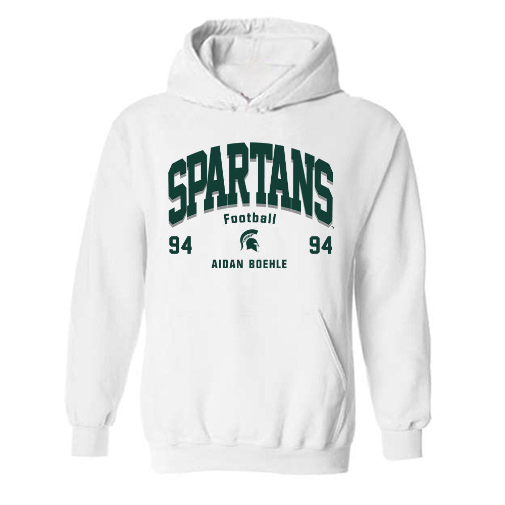 Michigan State - NCAA Football : Aidan Boehle - Classic Fashion Shersey Hooded Sweatshirt-0