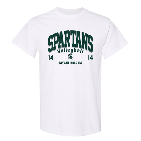 Michigan State - NCAA Women's Volleyball : Taylah Holdem - Classic Fashion Shersey T-Shirt-0