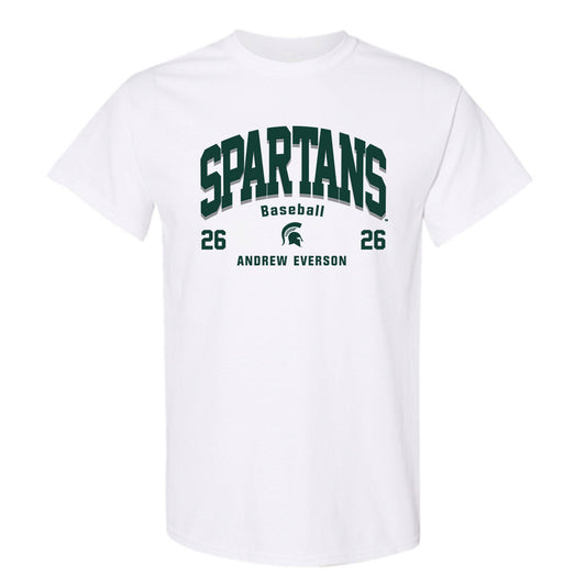 Michigan State - NCAA Baseball : Andrew Everson - Classic Fashion Shersey T-Shirt-0