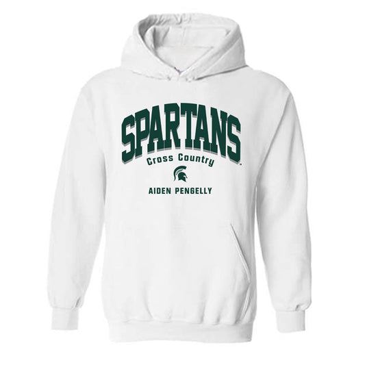 Michigan State - NCAA Men's Cross Country : Aiden Pengelly - Classic Fashion Shersey Hooded Sweatshirt-0