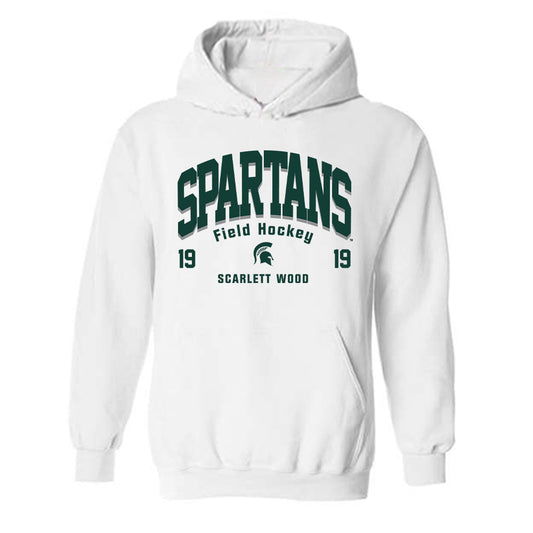 Michigan State - NCAA Women's Field Hockey : Scarlett Wood - Classic Fashion Shersey Hooded Sweatshirt-0