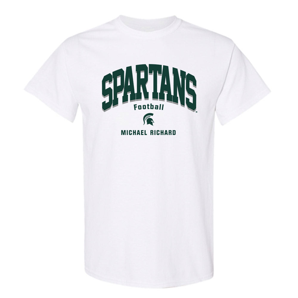 Michigan State - NCAA Football : Michael Richard - Classic Fashion Shersey T-Shirt-0