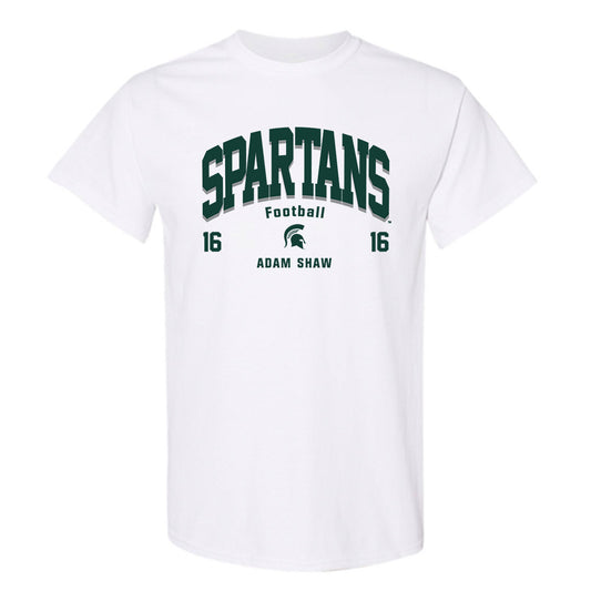 Michigan State - NCAA Football : Adam Shaw - Classic Fashion Shersey T-Shirt-0
