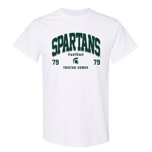 Michigan State - NCAA Football : Tristan Comer - Classic Fashion Shersey T-Shirt-0