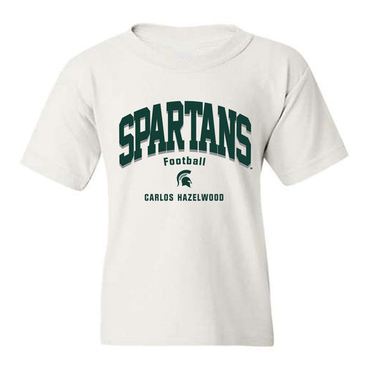 Michigan State - NCAA Football : Carlos Hazelwood - Classic Fashion Shersey Youth T-Shirt-0