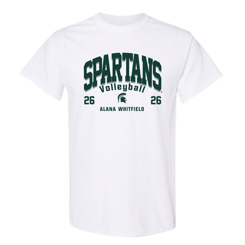 Michigan State - NCAA Women's Volleyball : Alana Whitfield - Classic Fashion Shersey T-Shirt-0