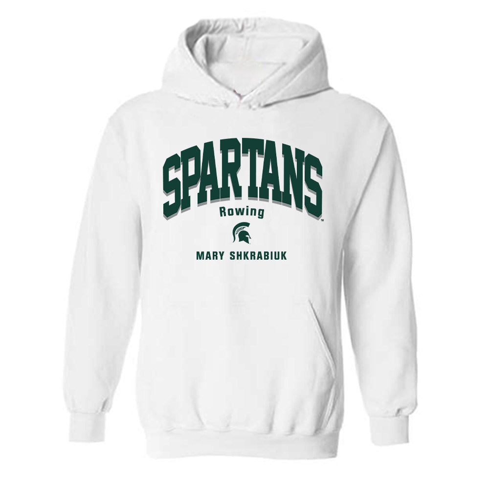 Michigan State - NCAA Women's Rowing : Mary Shkrabiuk - Classic Fashion Shersey Hooded Sweatshirt-0
