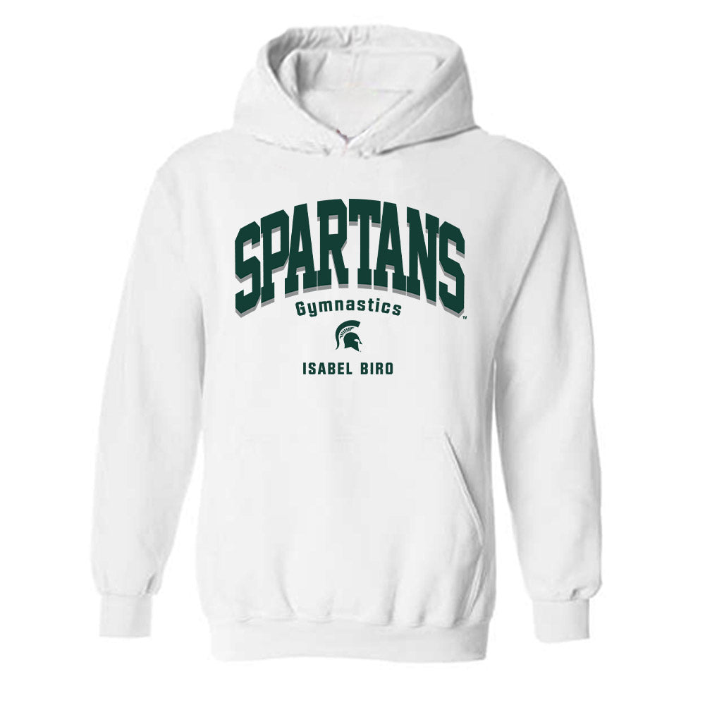 Michigan State - NCAA Women's Gymnastics : Isabel Biro - Classic Fashion Shersey Hooded Sweatshirt-0