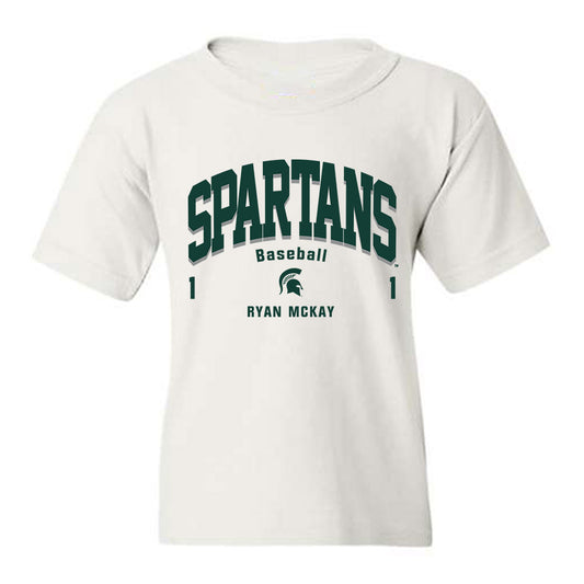 Michigan State - NCAA Baseball : Ryan McKay - Classic Fashion Shersey Youth T-Shirt-0
