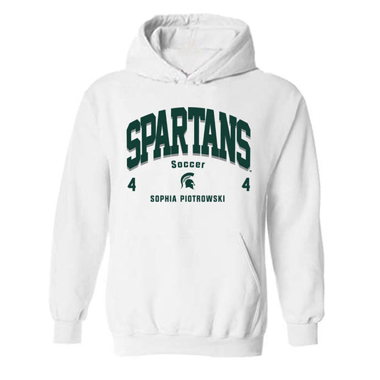 Michigan State - NCAA Women's Soccer : Sophia Piotrowski - Classic Fashion Shersey Hooded Sweatshirt-0