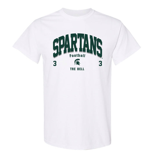 Michigan State - NCAA Football : Tre Bell - Classic Fashion Shersey T-Shirt-0