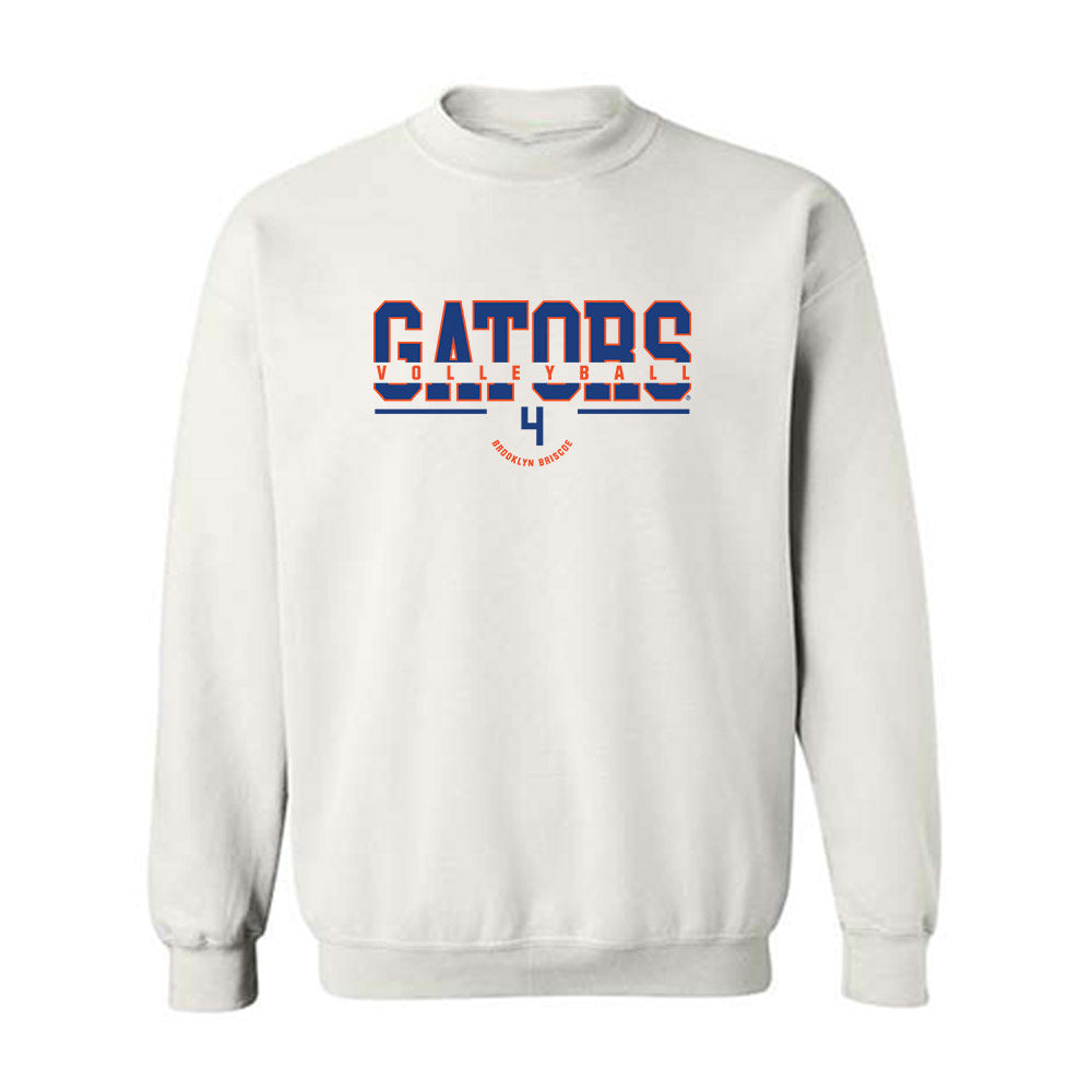 Florida - NCAA Women's Volleyball : Brooklyn Briscoe - Classic Fashion Shersey Crewneck Sweatshirt-0