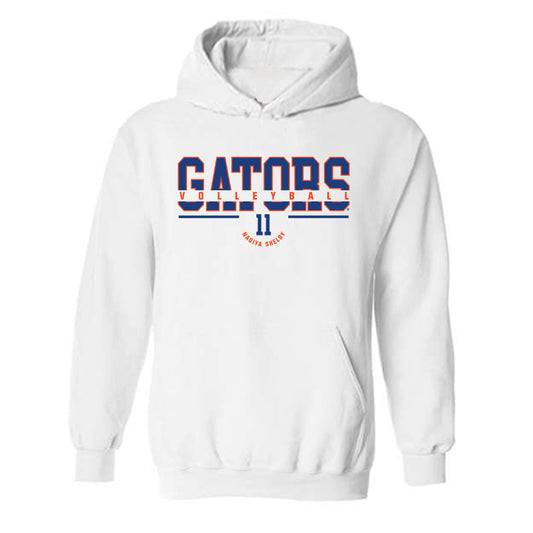 Florida - NCAA Women's Volleyball : Nadiya Shelby - Classic Fashion Shersey Hooded Sweatshirt-0