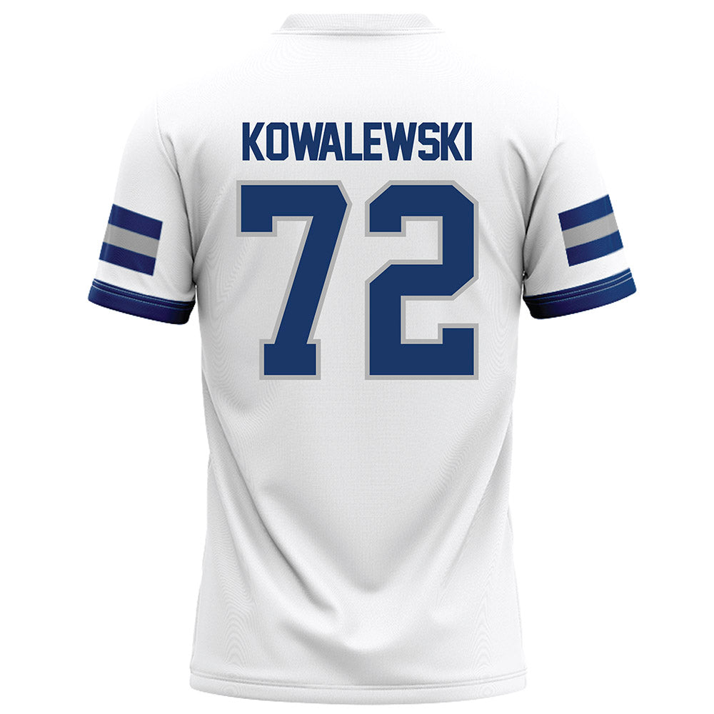Drake - NCAA Football : William Kowalewski - White Football Jersey-1