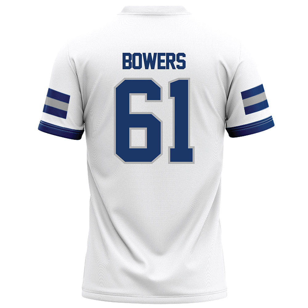 Drake - NCAA Football : Daniel Bowers - White Football Jersey-1
